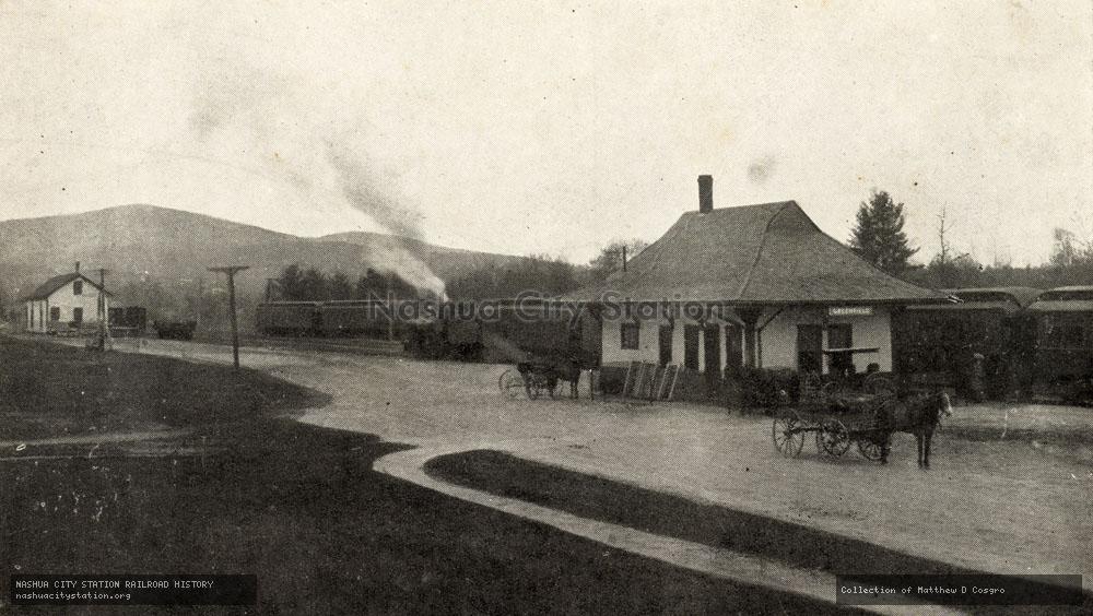 Postcard: Boston & Maine Station, Greenfield, New Hampshire